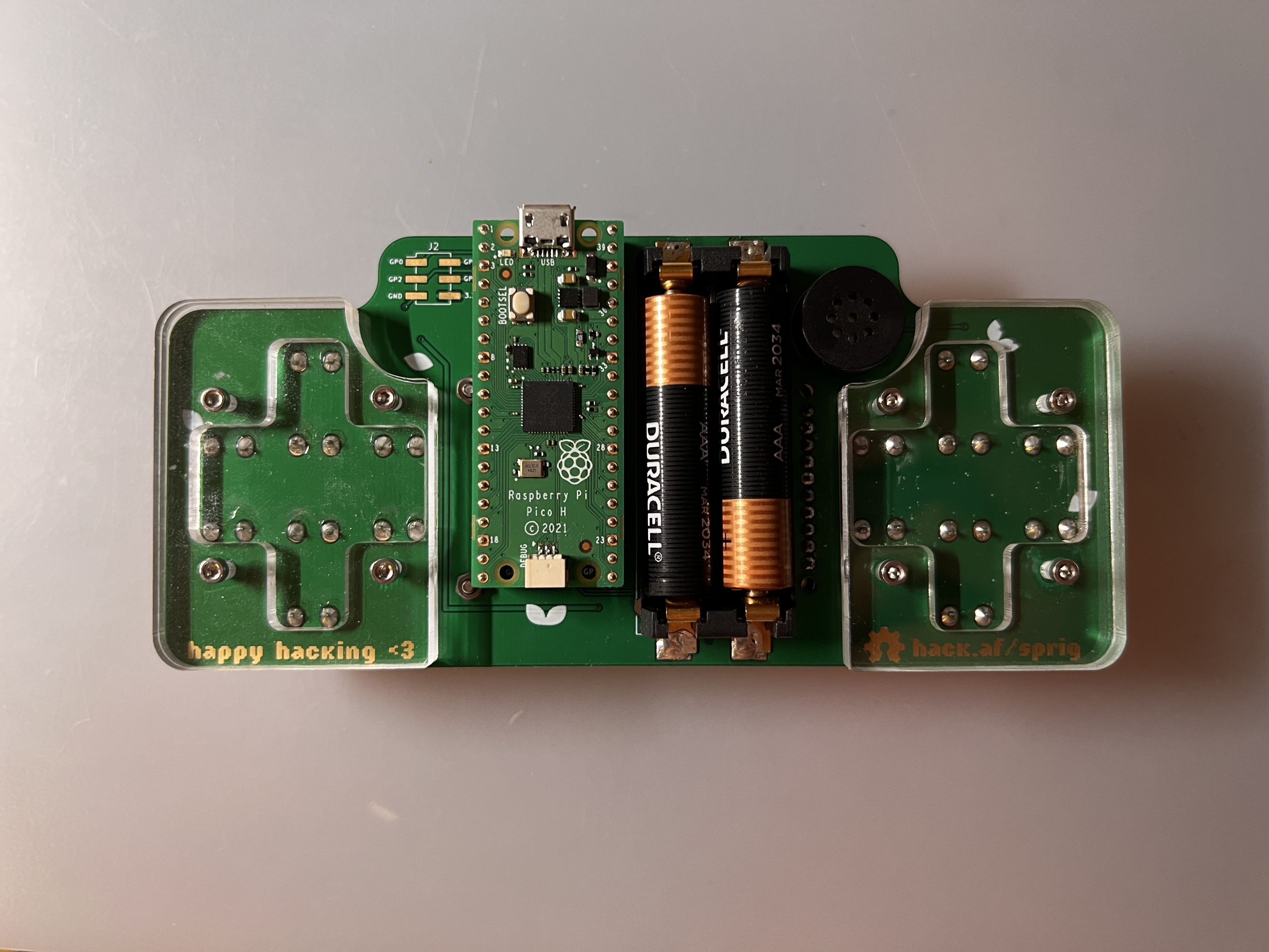 Assembled Green Sprig, Rear View